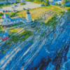 Pemaquid Point Aerial View Diamond Painting