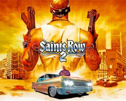 Saints Row Game Poster Diamond Painting