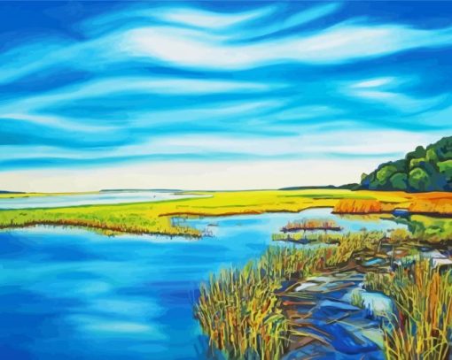 Salt Marsh Art Diamond Painting