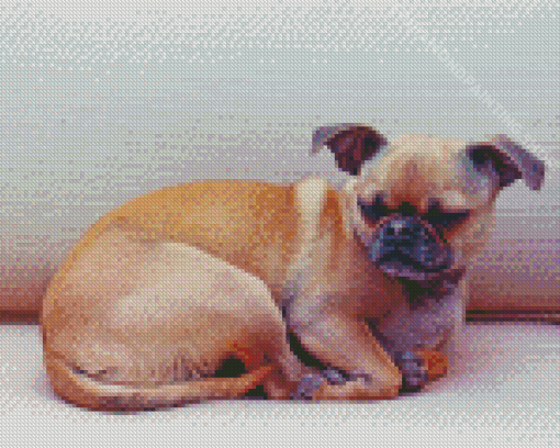 Sleepy Chug Dog Diamond Painting