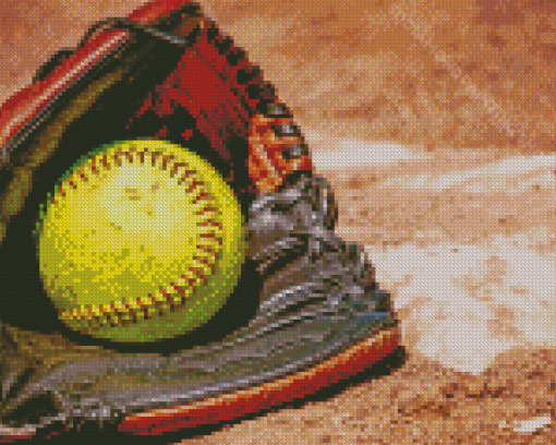 Softball Art Diamond Painting