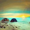 Sunrise Camping In Snow Diamond Painting