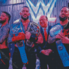 The Bloodline WWE Members Diamond Painting