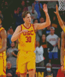 USC Trojans Basketball Team Diamond Painting