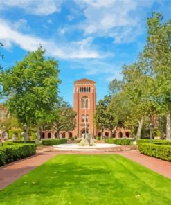 USC University Of Southern California Building Diamond Painting