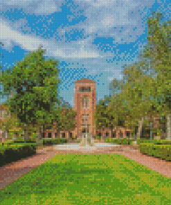 USC University Of Southern California Building Diamond Painting