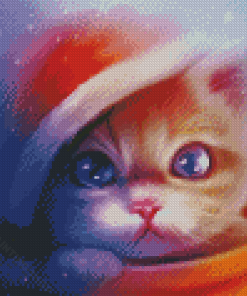 Xmas Cat Diamond Painting