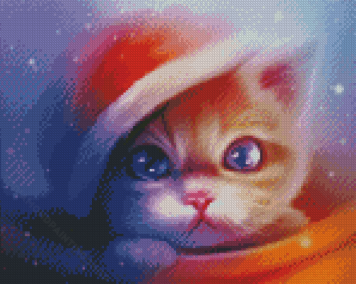 Xmas Cat Diamond Painting