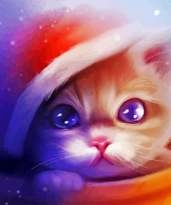 Xmas Cat Diamond Painting