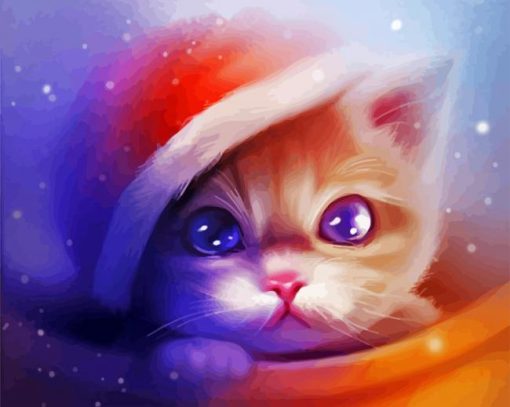 Xmas Cat Diamond Painting