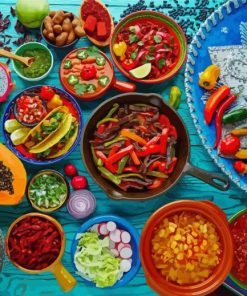 Aesthetic Mexican Food Diamond Painting