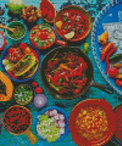 Aesthetic Mexican Food Diamond Painting