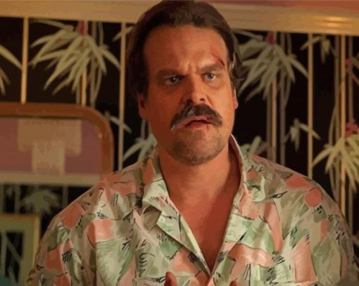 Aesthetic Stranger Things Hopper Diamond Painting