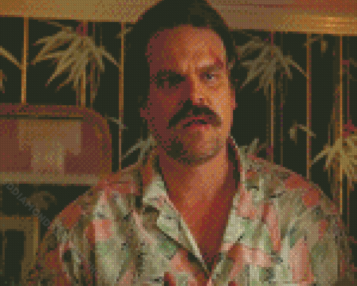 Aesthetic Stranger Things Hopper Diamond Painting