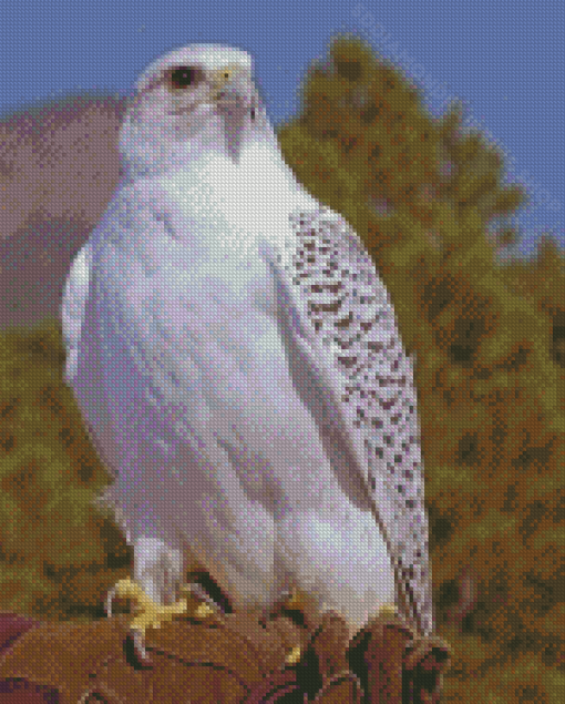 Aesthetic White Gryfalcon Diamond Painting