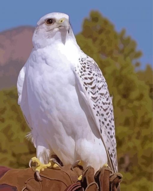 Aesthetic White Gryfalcon Diamond Painting