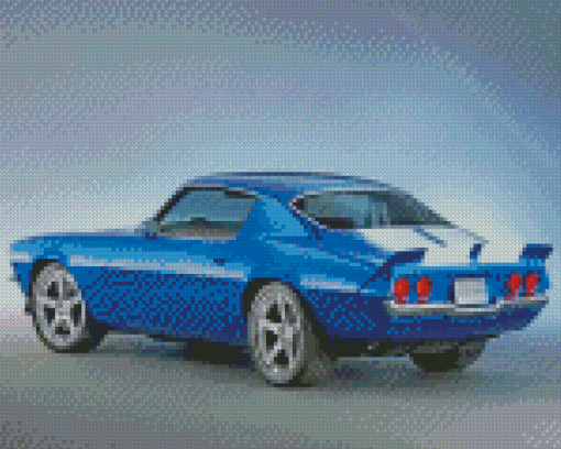 Blue 1970 Camaro Diamond Painting