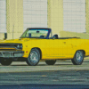 Cool 1970 Yellow Plymouth Roadrunner Car Diamond Painting