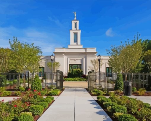 North Carolina Temple Raleigh Diamond Painting