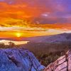 Pacific Crest Trail Sunset Landscape Diamond Painting