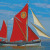 Thames Sailing Barge Boat Diamond Painting