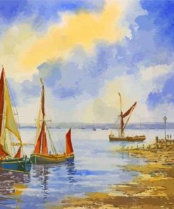 Thames Sailing Barge Boats Diamond Painting