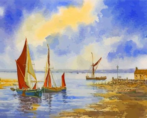 Thames Sailing Barge Boats Diamond Painting