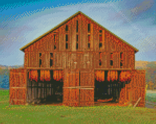 Tobacco Barn Doors Diamond Painting