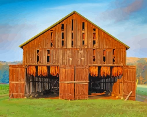 Tobacco Barn Doors Diamond Painting