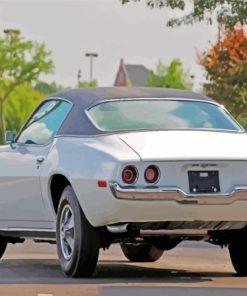 White 1970 Camaro Diamond Painting