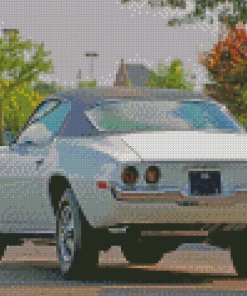 White 1970 Camaro Diamond Painting