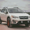 White Subaru Crosstrek Car Diamond Painting