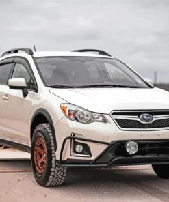 White Subaru Crosstrek Car Diamond Painting