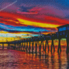 Aesthetic Venice Florida Pier Sunset Diamond Painting