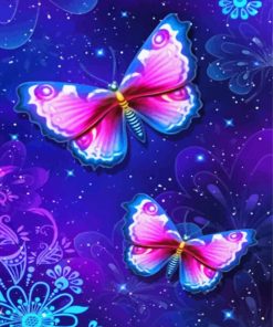 Aesthetic Purple Butterfly Diamond Painting