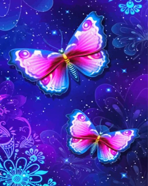 Aesthetic Purple Butterfly Diamond Painting