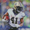 Alvin Kamara New Orleans Saints Team Player Diamond Painting