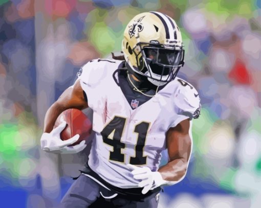 Alvin Kamara New Orleans Saints Team Player Diamond Painting