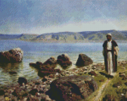 At The Genisaret Lake Polenov Diamond Painting