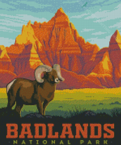 Badlands National Park Poster Diamond Painting