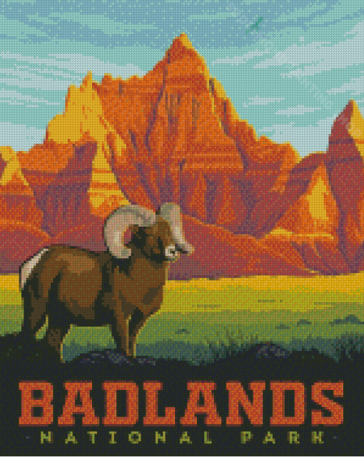 Badlands National Park Poster Diamond Painting