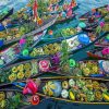 Bangkok Floating Market In Thailand Diamond Painting