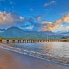 Beautiful Beach In Hanalei Bay Hawaii Diamond Painting