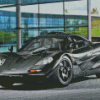 Black McLaren F1 Car Diamond Painting