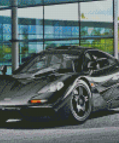 Black McLaren F1 Car Diamond Painting