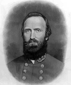 Black And White Stonewall Jackson Art Diamond Painting