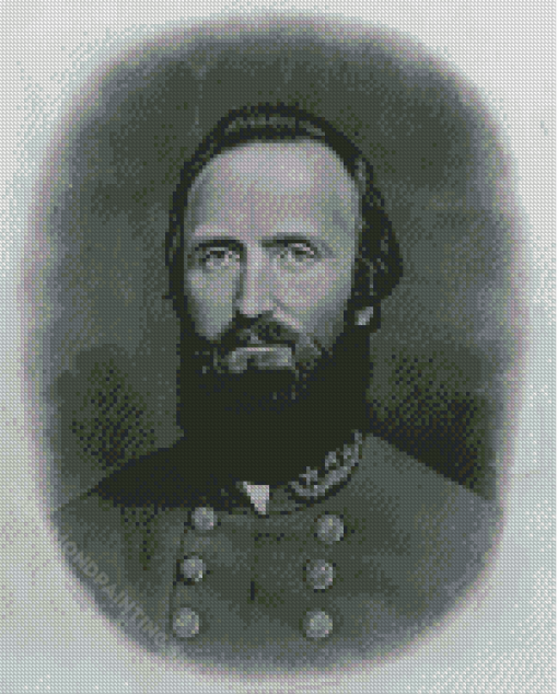 Black And White Stonewall Jackson Art Diamond Painting