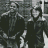 Black And White Love Jones Characters Diamond Painting