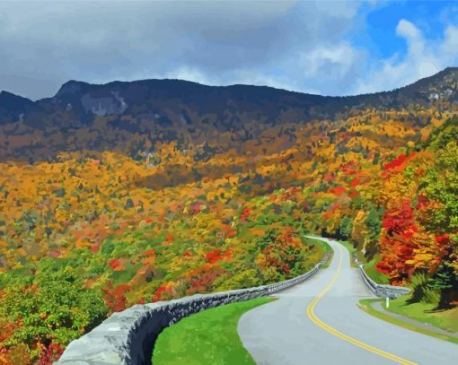 Blue Ridge Mountains Diamond Painting