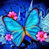 Blue Buttefly Art Diamond Painting